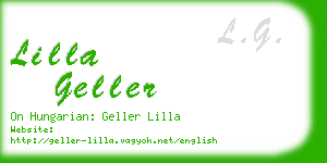 lilla geller business card